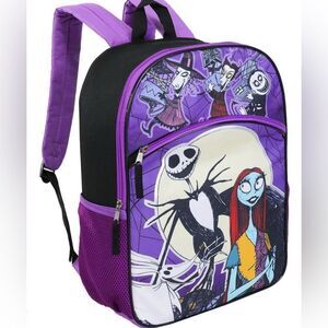 NWT Disney Nightmare Before Christmas Purple Deluxe Microsilk Backpack